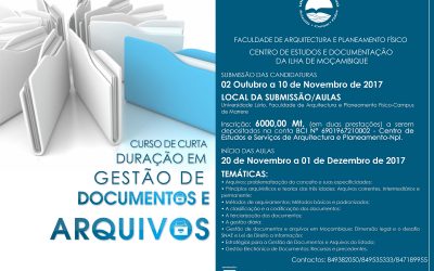 Curso de Curta Duração em Gestão de Documentos e Arquivos