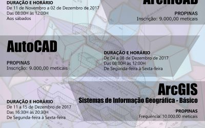 Cursos de Curta Duração (ArchiCAD, AutoCAD, ArcGIS)