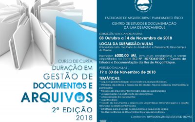 Curso de Curta Duração em Gestão de Documentos e Arquivos – 2ª Edição